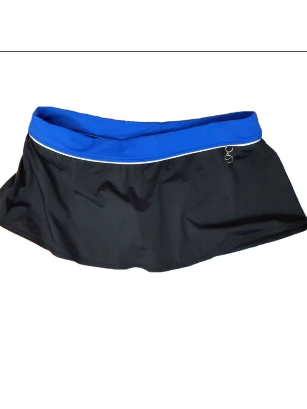 NIKE blue black swim skirt size 12